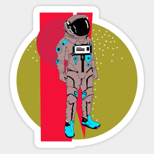 astronaut Sticker